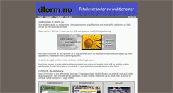 Desktop Screenshot of dform.no